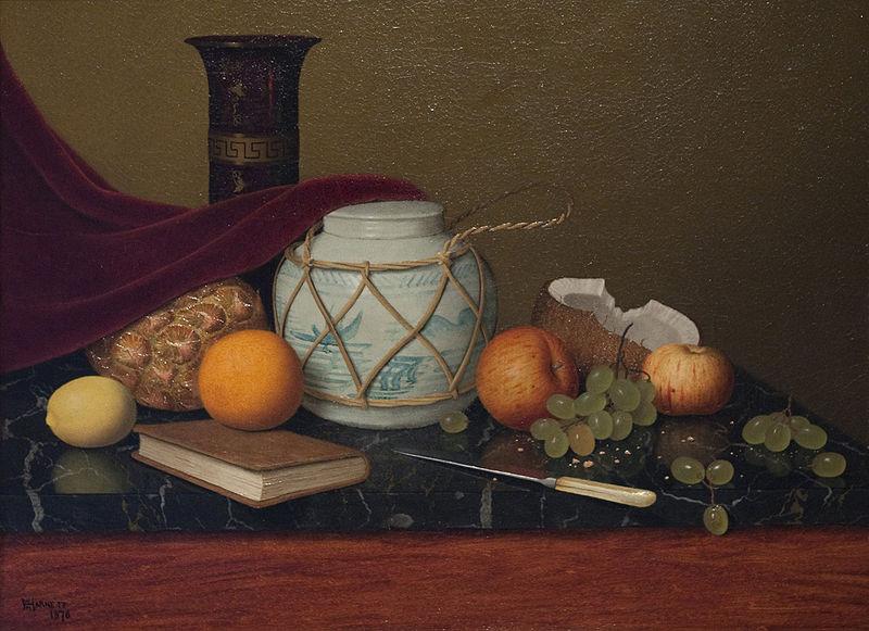 William Harnett Still Life with Ginger Jar